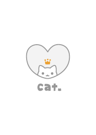 ねこ王冠[ホワイト]