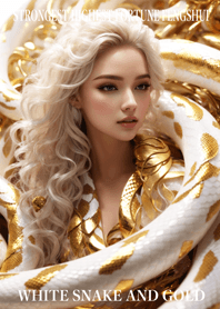 White snake and gold  Lucky 64