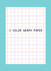 2 COLOR GRAPH PAPER-PINK&PUR-MINT GREEN