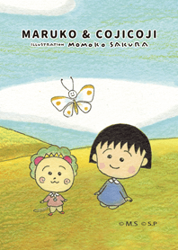 Maruko and Coji-coji "Flower field"
