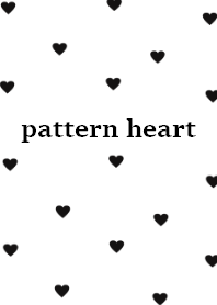 pattern miniheart_whiteblack