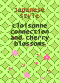 Japanese style<Cloisonne and cherry>