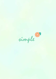 Orange watercolor'Green'