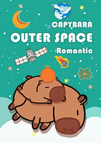 慵懶水豚/浩瀚星空/綠色3