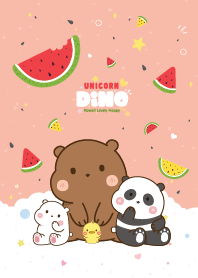 หมี3ตัว&น้องเป็ด เลิฟแตงโม น่าร๊าก