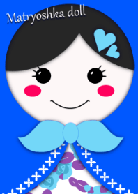 Matryoshka doll -Blue-