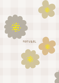 Flower plaid simple6 from Japan