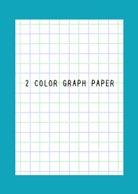 2 COLOR GRAPH PAPER/GREEN&PUR/VIRIDIAN