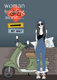 woman Traveling alone II