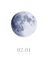 Moon - 2月1日 - 白