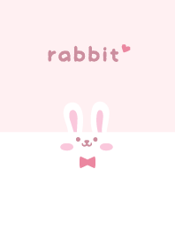 Rabbits. Ribbon - Pink