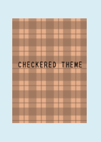 DUSTY ORANGE CHECKERED THEME-LIGHT BL-YE