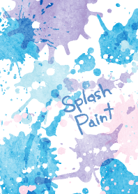 Splash paint water color cool