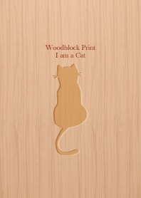 Woodblock Print Cat 6