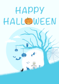 Halloween (gaya biru muda)