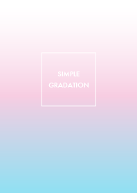 Simple Gradation #09Blue White Pink