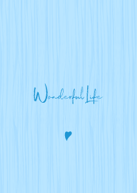 Simple Handwriting style -Blue Wood- 2.