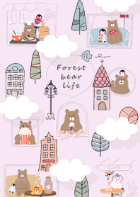 pinkpurple Bear illustration 11_2