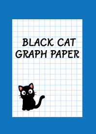 BLACK CAT GRAPH PAPER-BLUE-WHITEj