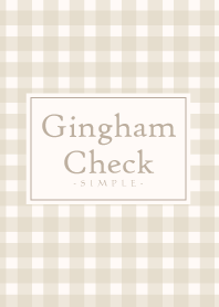Gingham Check-Natural Beige 6