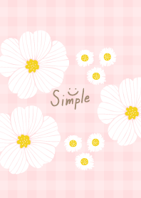 Happy White Flower Check4 from Japan