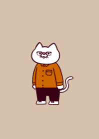 Glasses cat.(dusty colors02)