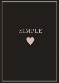 SIMPLE HEART=black beigepurple=(JP)