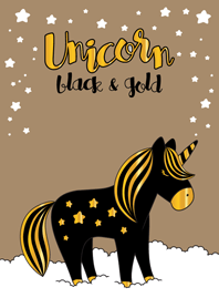 Unicorn black & gold