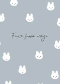 Fuwafuwa rabbit /blue beige
