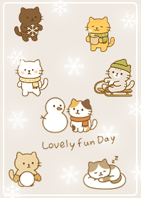 beige Lazy Kitten's Winter 02_2