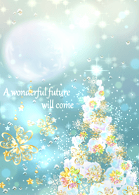Christmas tree with rising moneyluck5