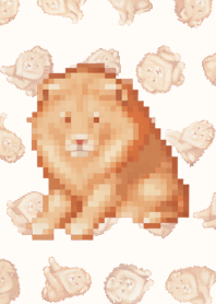 Lion Random Theme Pixel Brown||04