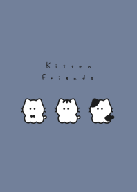 小さな猫．グレーブルー
