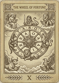 The Wheel of Fortune tarot : The Fate