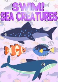 Swim! Sea Creatures Theme (lavender)