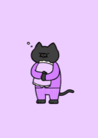 Pajamas black cat 08.