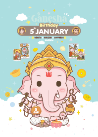 Ganesha x January 5 Birthday