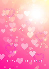 reflecting heart pink