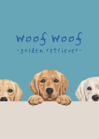 Golden retriever - TURQUOISE BLUE