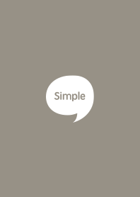 The Simple Speech bubble Beige No.2-06