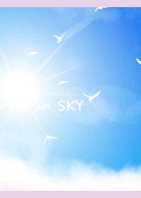 空と鳥の着せかえ　紫色