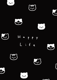 小貓臉 | black white