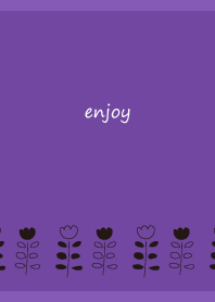 rough tulips3 on purple