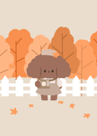Autumn and dog