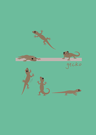 Lucky gecko in the house(Mint Green)