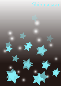 Shining-skyblue stars in brack