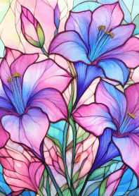 Stained Glass -Gentian- 3