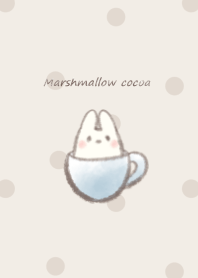 Marshmallow cocoa Rabbit -blue- 2