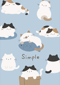 A laid-back and cute cat8.