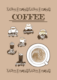 致熱愛咖啡的你。復古咖啡菜單主題